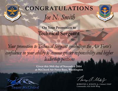 promo cert