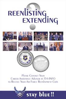 Reenlistment Coin Poster