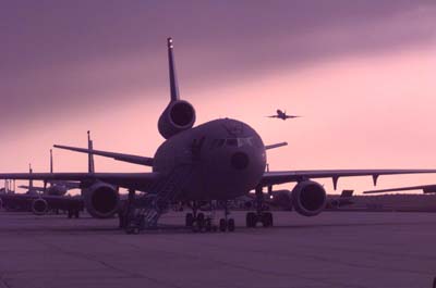 LINED UP AT DAWN
